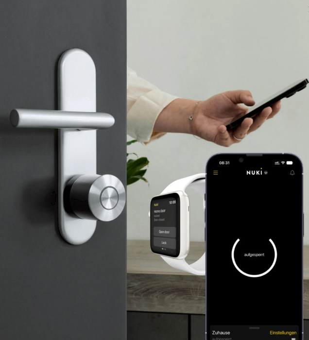 Nuki Smart Lock Ultra elektronisches Türschloss, Smart Lock mit WLAN & Akku