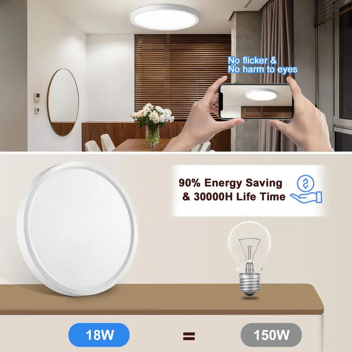 Modernes LED-Deckenlicht mit Bewegungs- & Lichtsensor