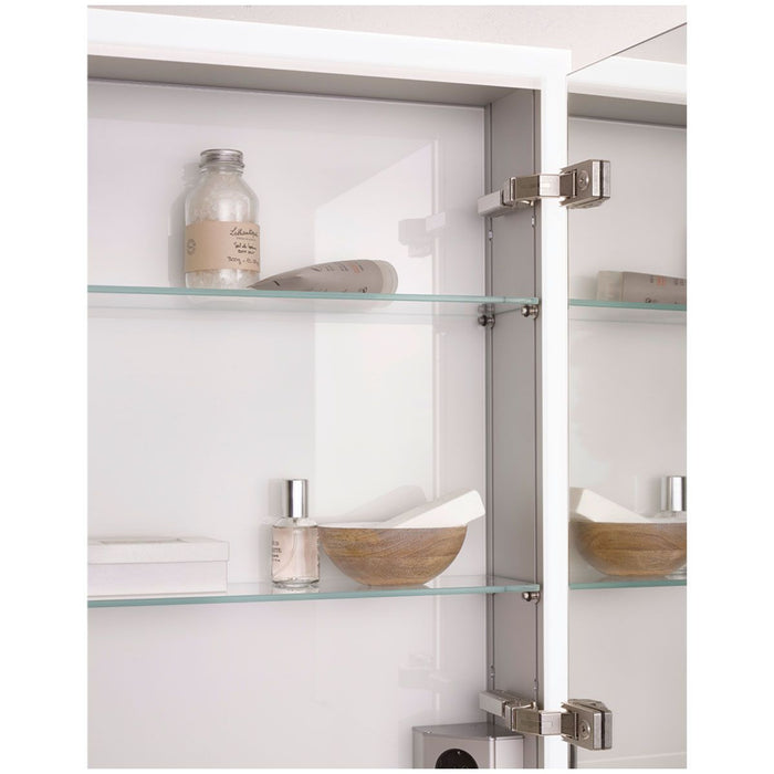 Emco Prime Facelift Spiegelschrank, 2 Türen Wandeinbau, silber eloxiert (949706193)