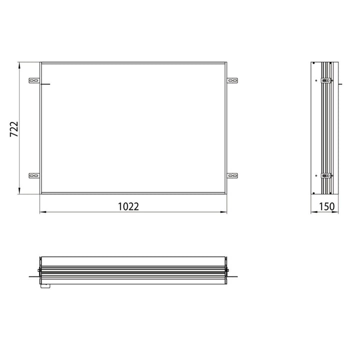 Emco Prime Einbaurahmen für Unterputz-Spiegelschrank (949700012)