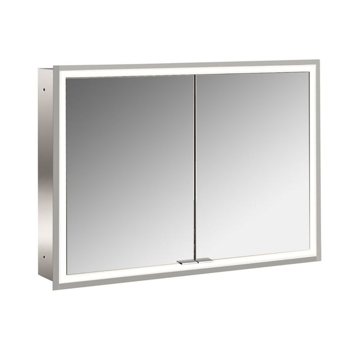 Emco Prime Facelift Spiegelschrank, 2 Türen Wandeinbau, silber eloxiert (949706193)