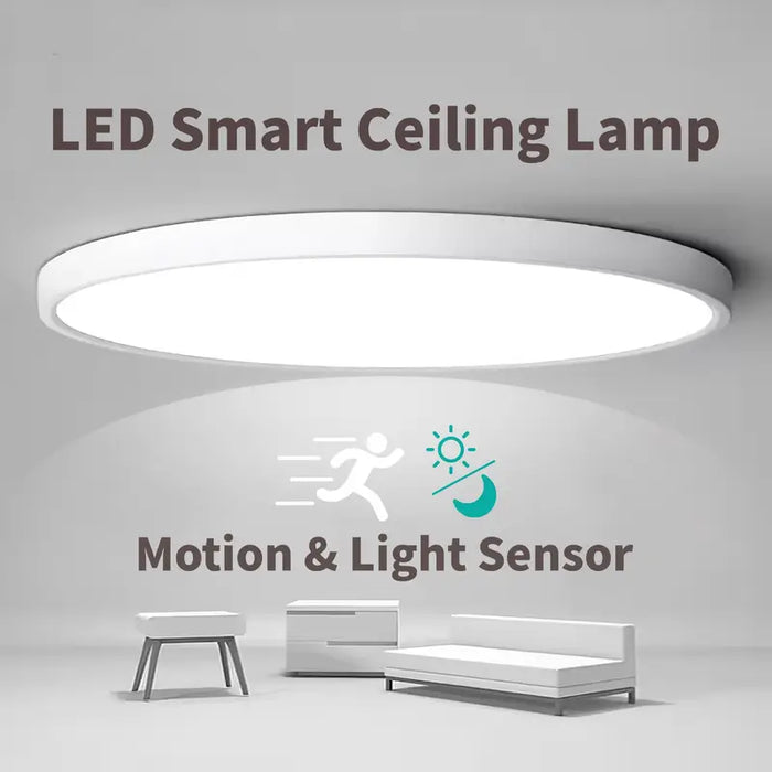 Modernes LED-Deckenlicht mit Bewegungs- & Lichtsensor